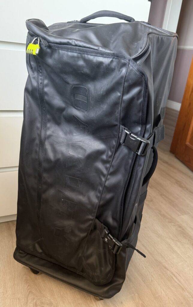 The suitcase I pack my diving equipment in