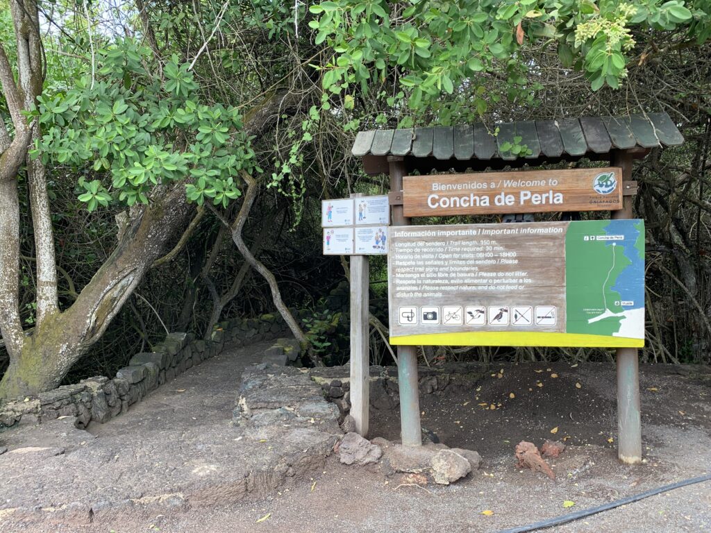 Entrance to Concha Perla Lagoon in Isabela Island, Galapagos